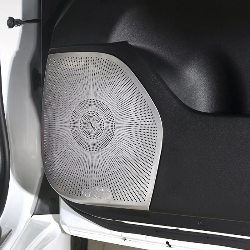 Za Lexus LX570 LX 570 Vrata Avtomobila Zvočnik Zvočne Chrome Pad zvočnik Pokrov Trim Okvir Nalepke Notranje opreme Pribor
