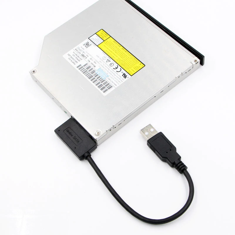 Novo Slimline SATA Na USB 2.0 SATA7+6 13 Pin Sata Kabel, CD Gonilnika Snemanje Linija Za DVD Adapter Brezplačno Pogon Hitra Dostava