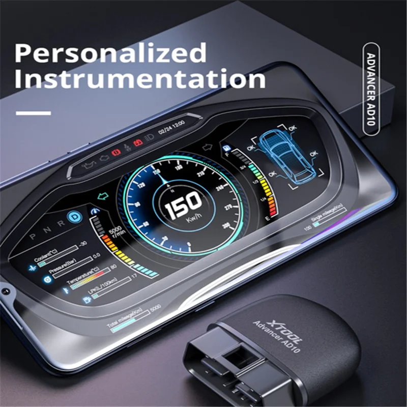 Vroče Prodaje XTOOL AD10 Diagnostični Optičnega EOBD Bluetooth ELM327 Kodo Bralnik Delo Avtomobilska dodatna Oprema