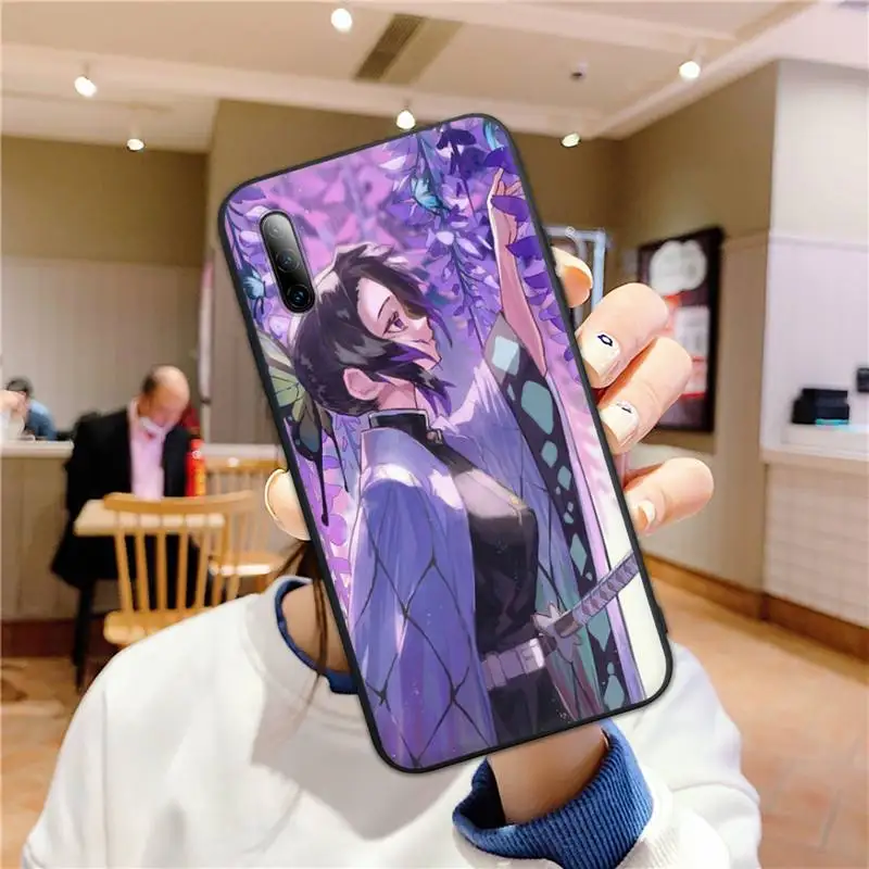 Kochou Shinobu Kimetsu ne Yaiba Naslikal Bling Primeru Telefon za Samsung A02 A52 A20S A12 A20E A30S A32 A40 A50S A51 A70 A72 A80