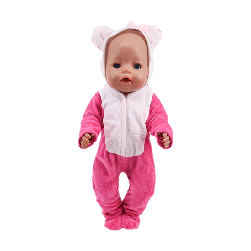 2021 Fit 18 inch 43 cm Punčko Oblačila Dodatki Baby Novo Rojen Samorog Plišastih enodelno Obleko Za Otroka Darilo za Rojstni dan