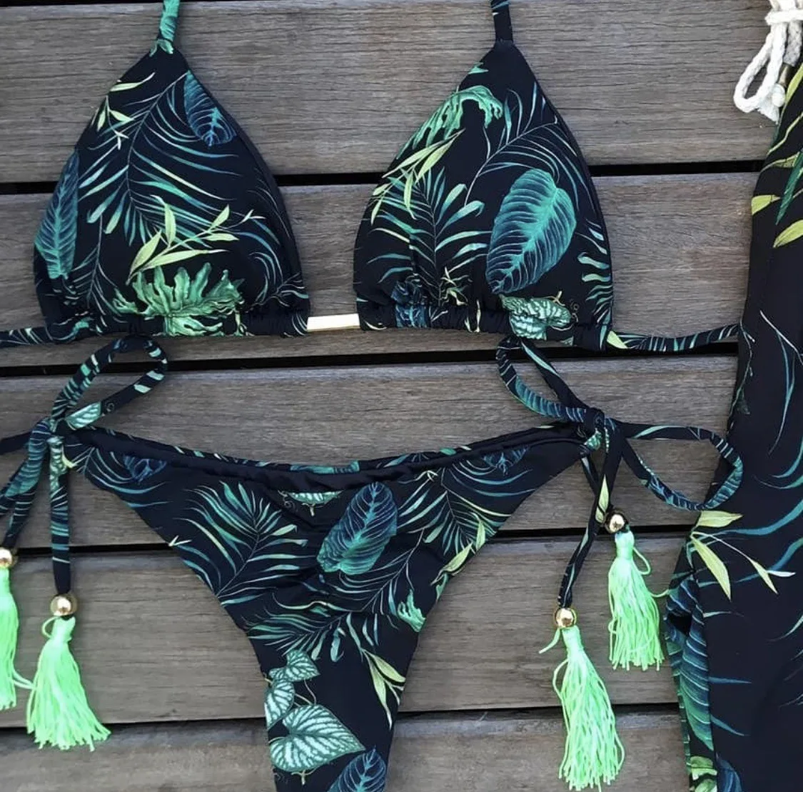 Uvrcos Seksi Bikini 2021 Cvjetnim Tiskanja Swinsuit Kopalke Ženske Nizko Pasu Potisnite Navzgor Bikini Komplet Plažo Brazilski Biqiuni Poletje