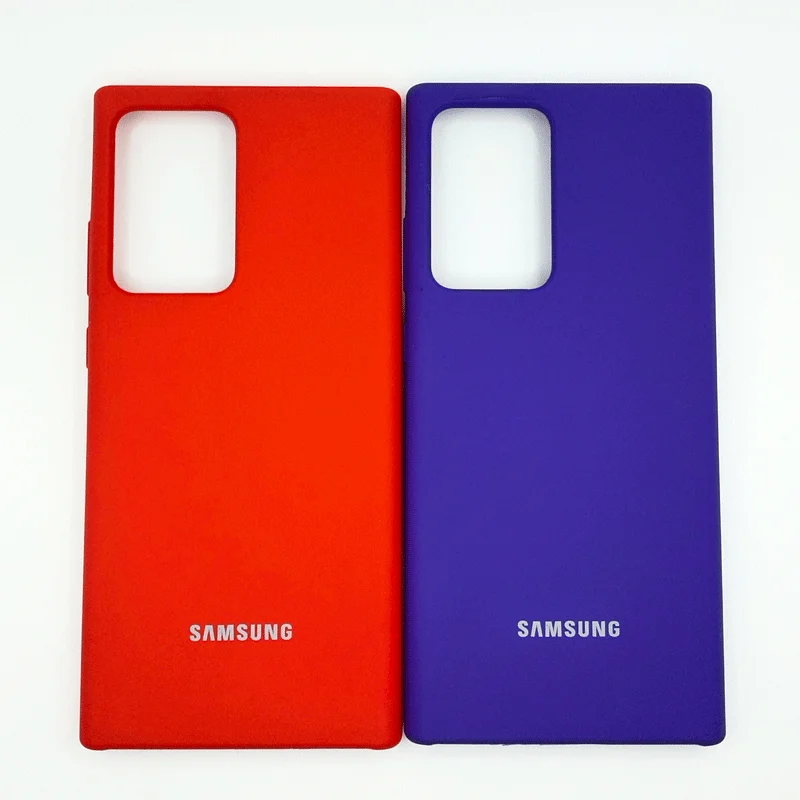 Originalni Samsung Galaxy Note 20 S21 Ultra S20 Plus Opomba 20+ Primeru Tekoče Silikona Mehko Kritje Primera Shockproof Funda Lupini