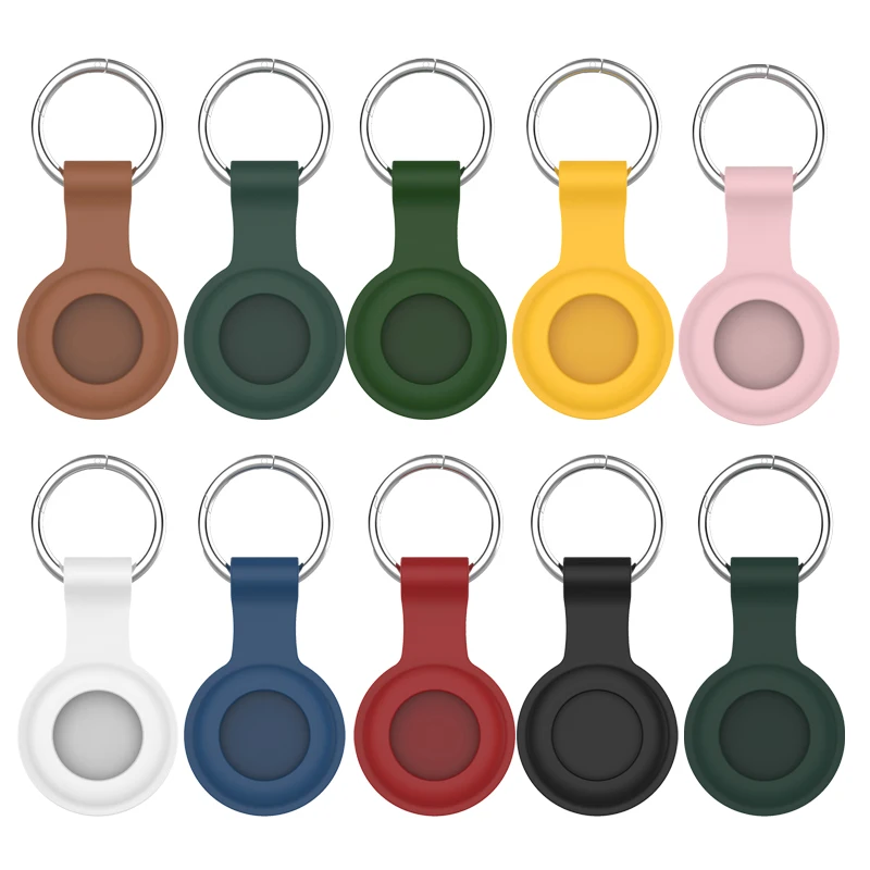 Za Apple Airtag Primeru Vodoodporni Silikonski Pašček Zaščitna Hangable Key Ring Prtljage za Airtags Zraka Oznake Keychain Dodatki