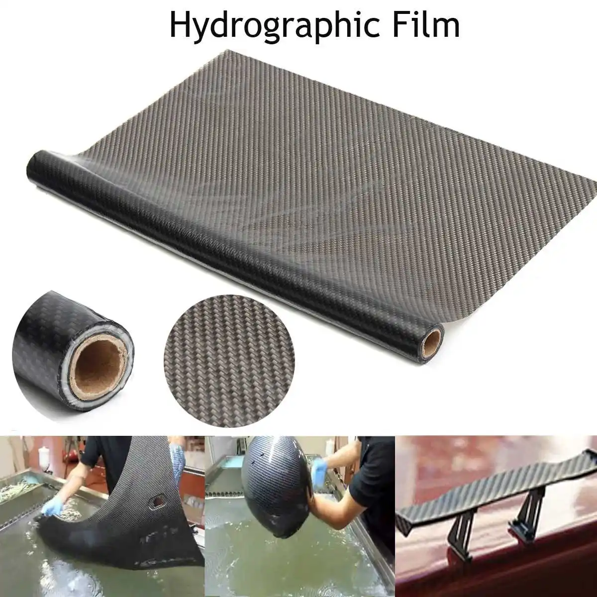5x1m Ogljikovih Vlaken Hidrografske Hydrodipping Film Voda za Tiskanje Prenos Film PVA Hydro Namakanjem Filmov Avto Nalepke & Nalepke