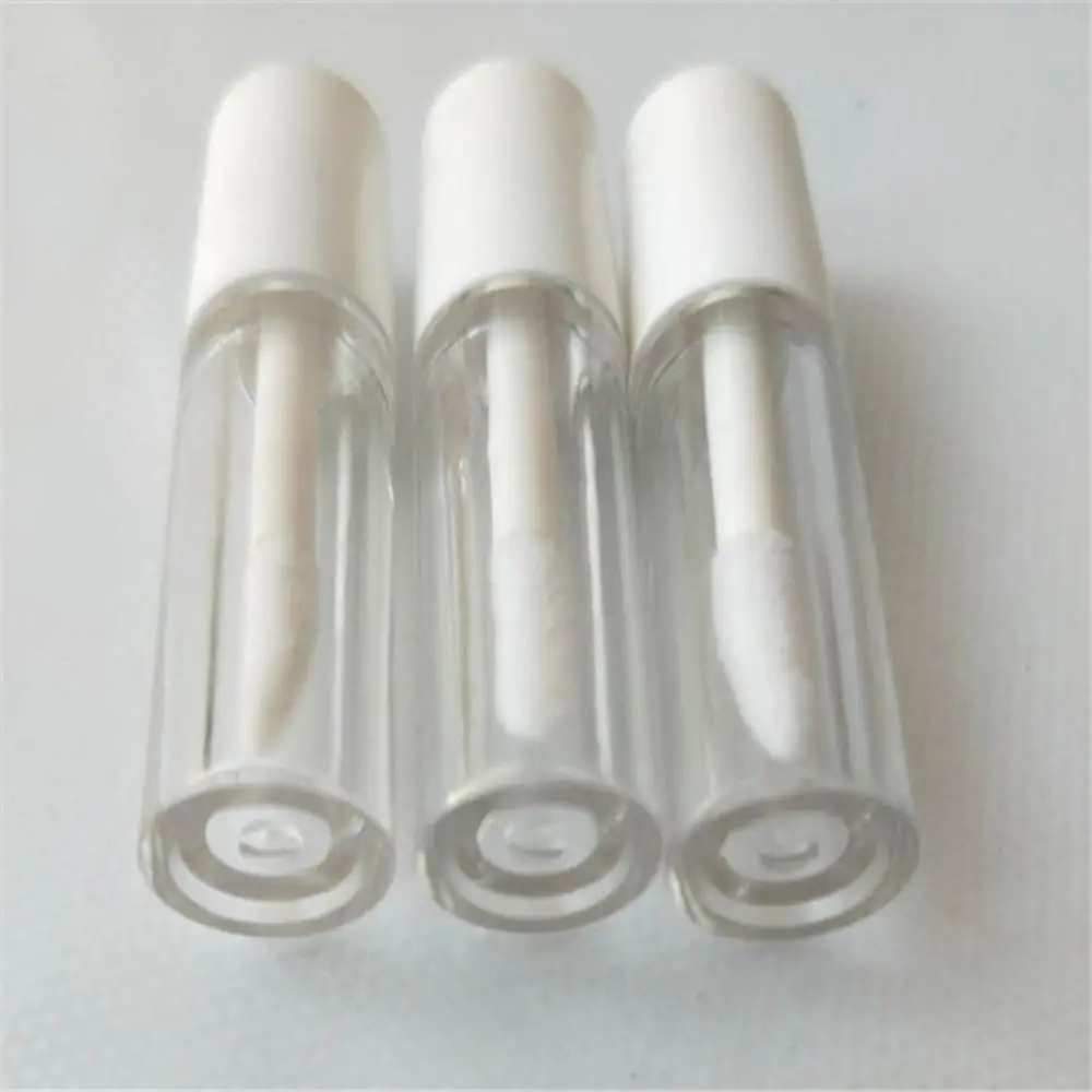 1.3 ML Plastične Prazno Lipgloss Cevi Črna/Bela Pokrov,prozorno Plastično Kozmetično Lip Gloss Posode Mini Šminka, ki se lahko ponovno polnijo Steklenice