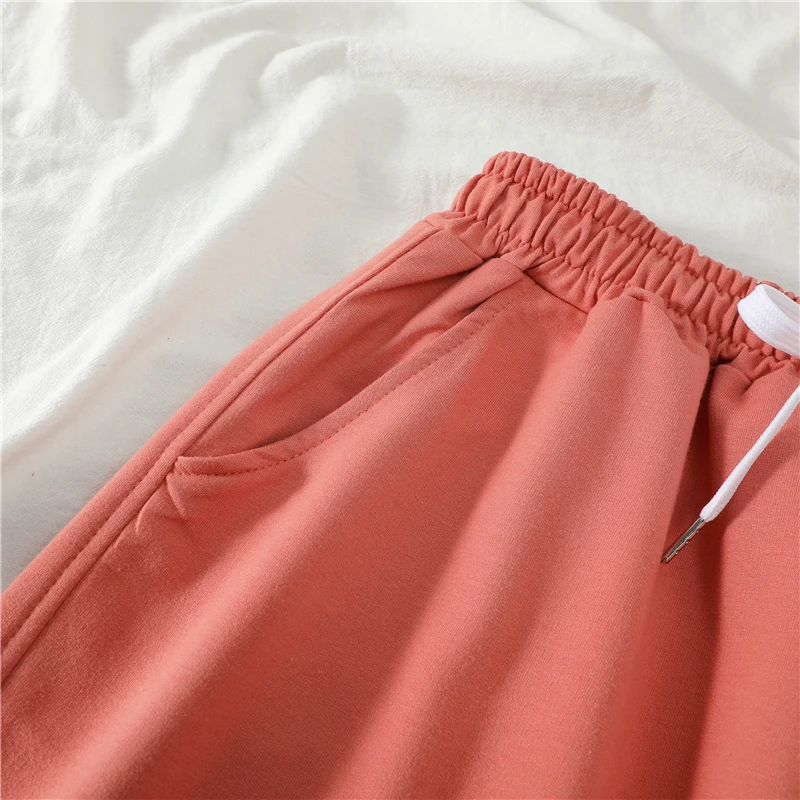 Ženske kratke Hlače za Poletje Priložnostne Trdna Vrvico hlače visoko pasu, ohlapne hlače za dekleta Mehko Kul ženska kratka M-2XL