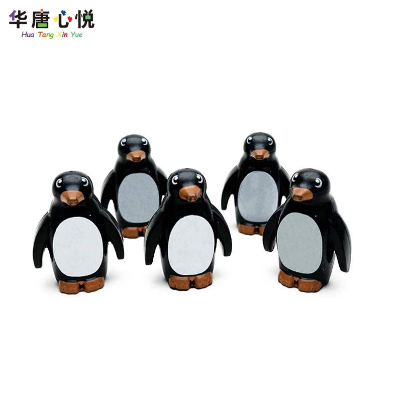 Prijatelji Živalske vrste Antarktiko Pingvin 5pcs MOC gradniki Izobraževalne Aoys Otroka Darilo Dekoracijo Prijatelji Za Dekle Igrača