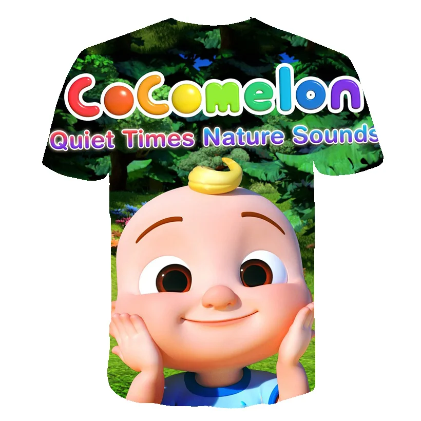 Otrok Cocomelon 3D Tiskanje Majice s kratkimi rokavi Fantje Dekleta Teens, T-majice Camiseta Malčka Risank Anime Tee T Srajce Poletje Otroci Oblačila