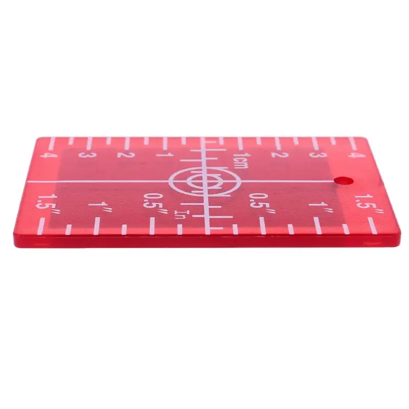Laser Target Kartice Tablice palčna/cm, za Zeleno in Rdečo Laser Ravni Ciljno Ploščo