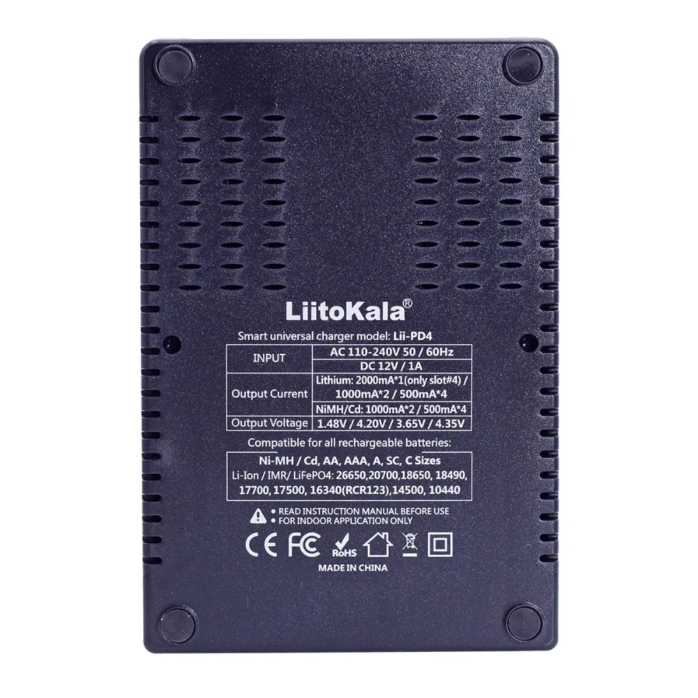 Pristen/Original Liitokala Lii-PD4 3,7 V 3.2 V 1,2 V baterije Smart polnilec LCD-zaslon 18650 21700 26650 20700 18350 26700 AA AAA