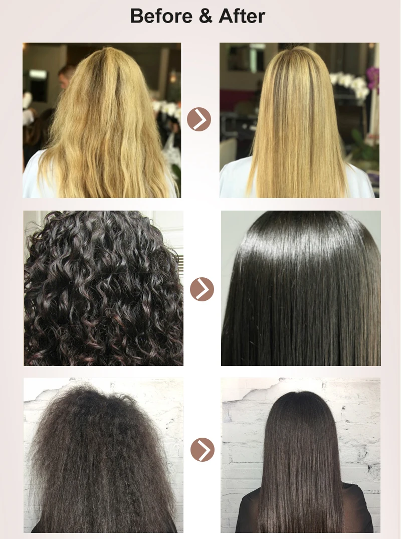 PURC brazilski keratin las, ravnanje las zdravljenja 5% formalin keratin in čiščenje 100 ml šampon brezplačno darilo arganovo olje 11.11