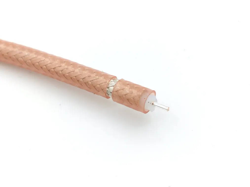 10M 50ohm RF Koaksialni kabel RG142 Dvojna zaščita neto Visoke temperature odporen