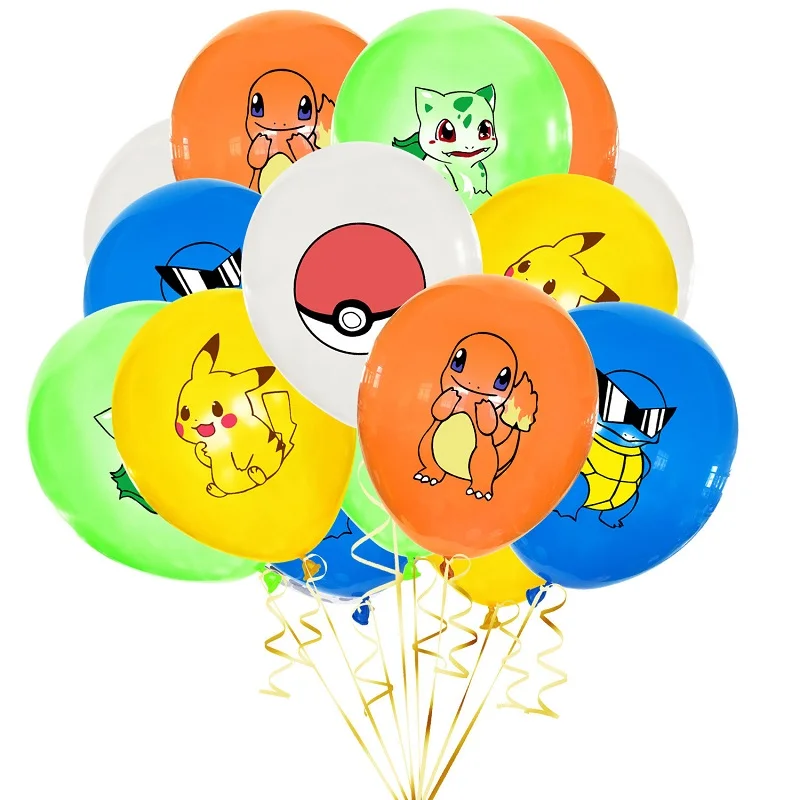 Original Pokémon Pikachu Otroci Birthday Balon Dekle Zabav Obleko Gor Nastavite Igrača Smešno Dekoracijo Otrok Darilo Za Rojstni Dan Igrače