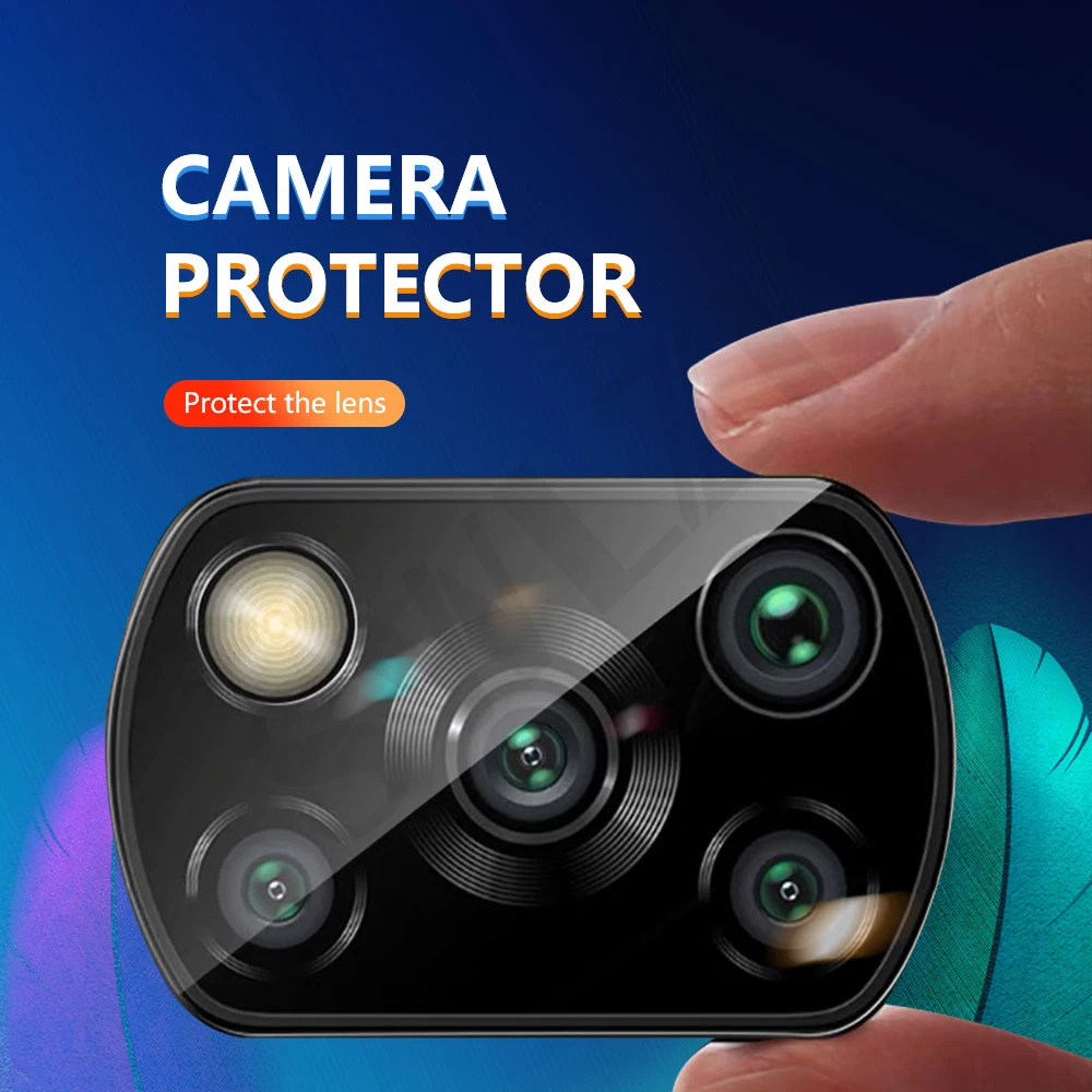 Objektiv kamere na Film za Xiaomi POCO C3 X3 F3 GT M3 F2 M2 pro X2 pocophone F1 zaščitnik Kamero telefona zaščitnik zaslon Kaljeno Steklo