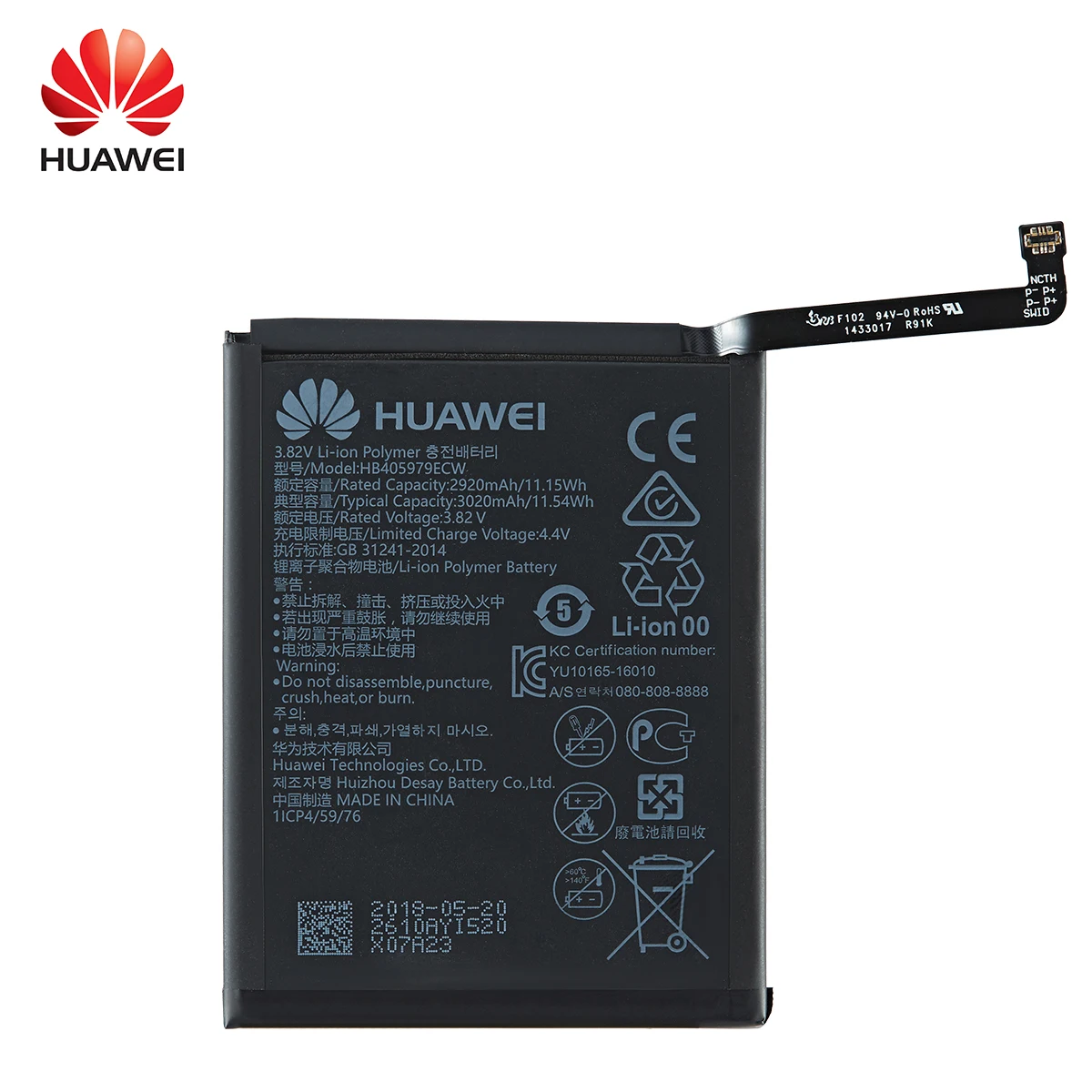 Hua Wei Originalni HB405979ECW 3020mAh Baterija Za Huawei Nova Uživajte 6S Čast 6C Y5 2017 p9 lite mini AZ-AL10 TL00 L01 L02 L12