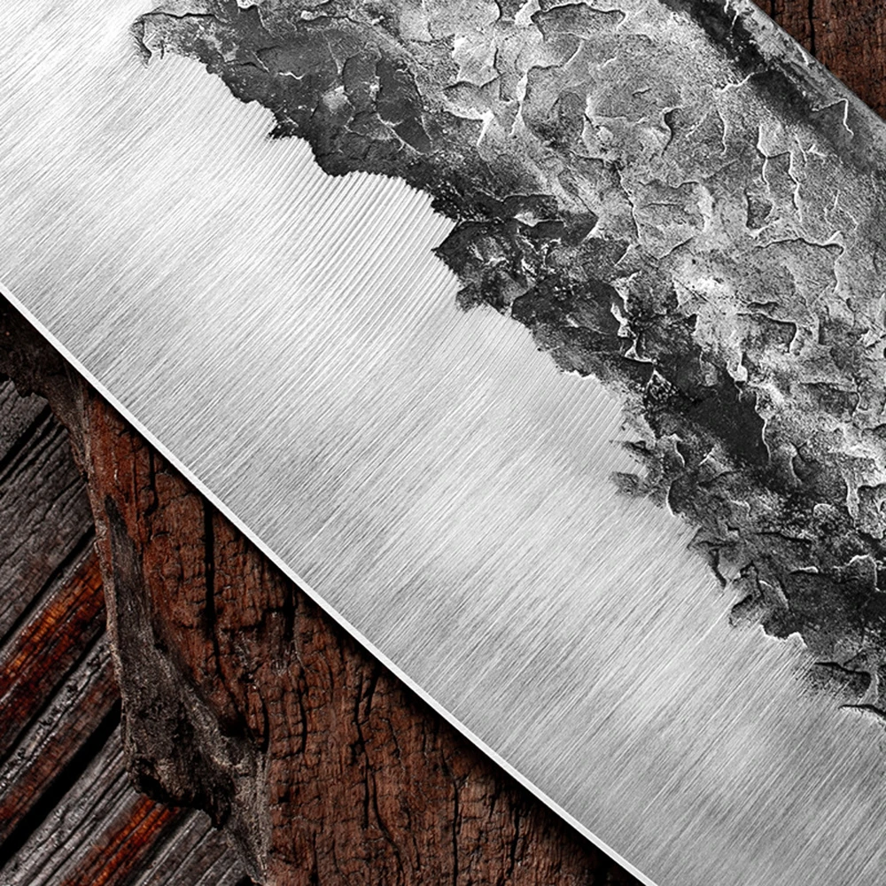 Kitajski Kuhinjski Nož Cleaver Nož Iz Nerjavečega Jekla, Kovane Polno Tang Kuhar Mesar Chopper Mesa Santoku Orodje