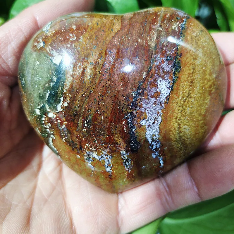 Naravne morske jasper kamen morju gem srce kristala kamene mineralne vzorcu kristalno ston