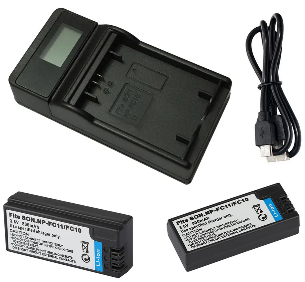 Baterija +Polnilec za Sony Cyber-Shot DSC-P7, DSC-P8, DSC-P8E, DSC-P8L, DSC-P8R, DSC-P8S, DSC-P9, DSC-P10, DSC-P12 Digitalni Fotoaparat
