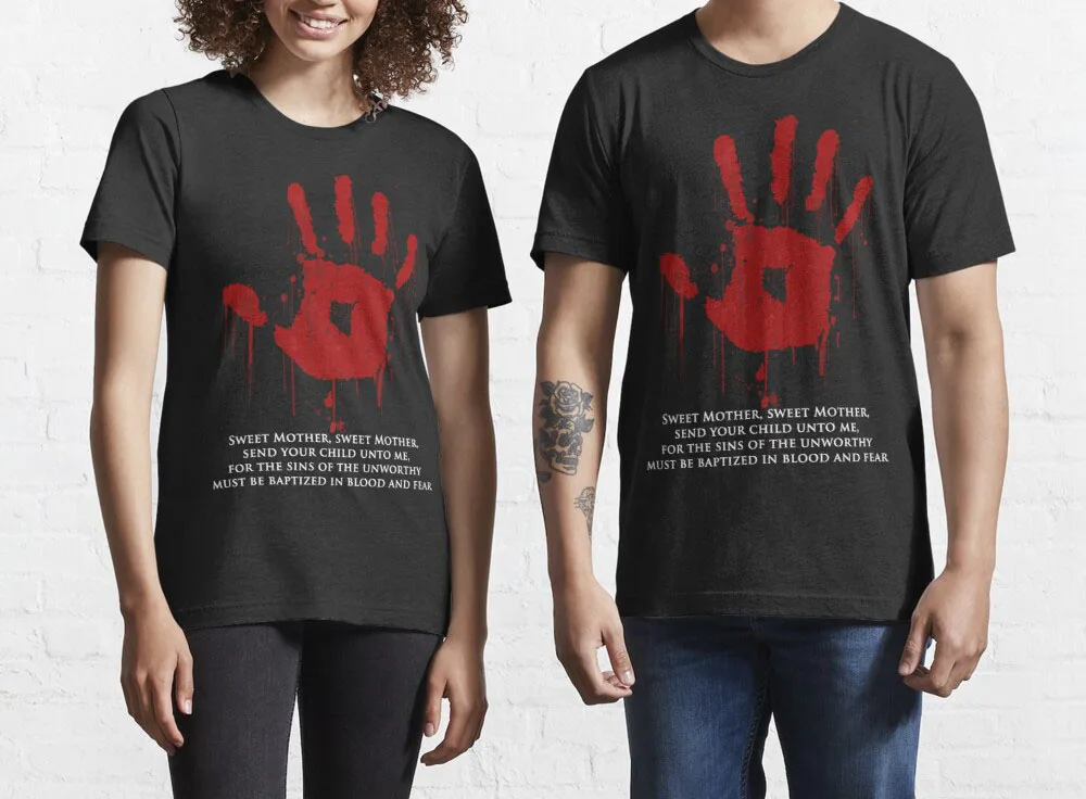 SUPER Temno Bratovščina Črni Zakrament Vroče Prodaje Klovn Majica s kratkimi rokavi Moški/ženske Natisnjeni Teror Modni T-majice