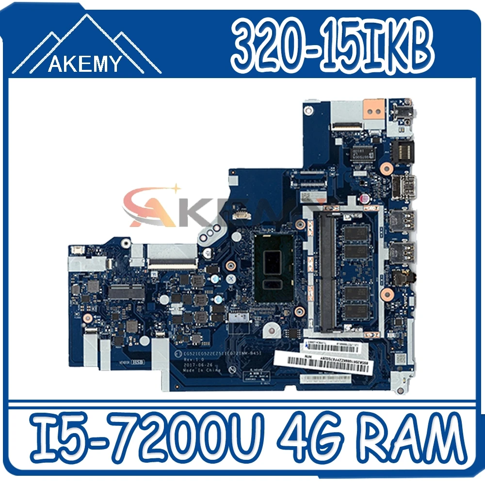 5B20N86347 Za Lenovo 320-15IKB 320-17IKB V320-17IKB mainboard DG421 DG521 DG721 NM-B241 Prenosni računalnik z matično ploščo I5-7200U 4G RAM