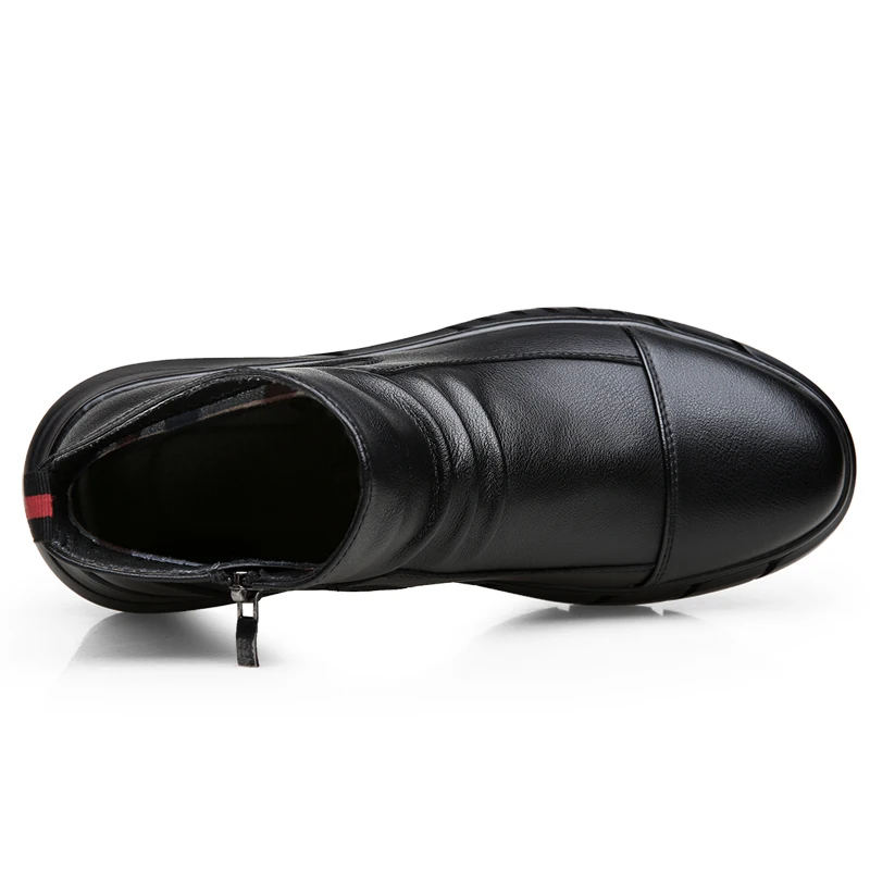 Pravega usnja, modni Čevlji Škornji črni, klasični čevlji za oba poslovna srečanja in priložnostne stranka priljubljen človek obutev