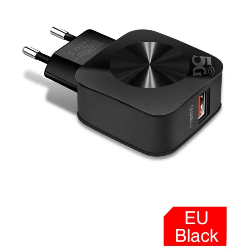 QC 3.0 USB Hitro Polnjenje EU Plug Stenski Adapter za Polnilnik Hitro Polnjenje Black, Mobilni Telefon Hitro Polnilnik Doma Polnilnik Potovanja Oglas