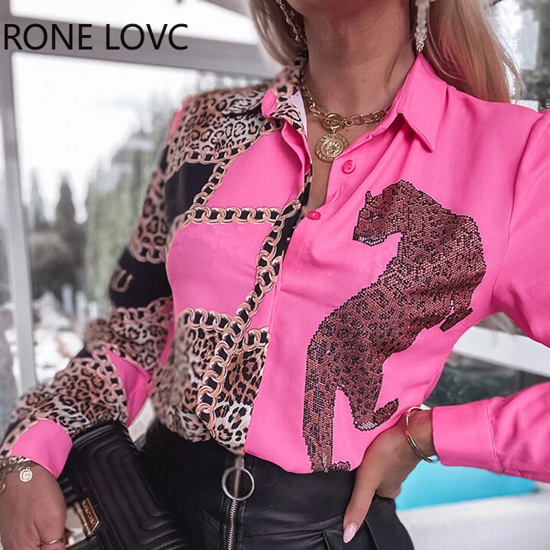 Ženske Cheetah Verige Tiskanje Colorblock Parangalom Majica Poletje Mini Obleka