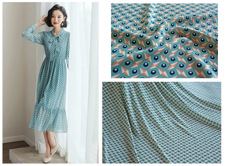 Imorted moda šifon tkanina mehka tanke udobno krpo tkiva za ženske dolga plaža obleko, mozaik za meter