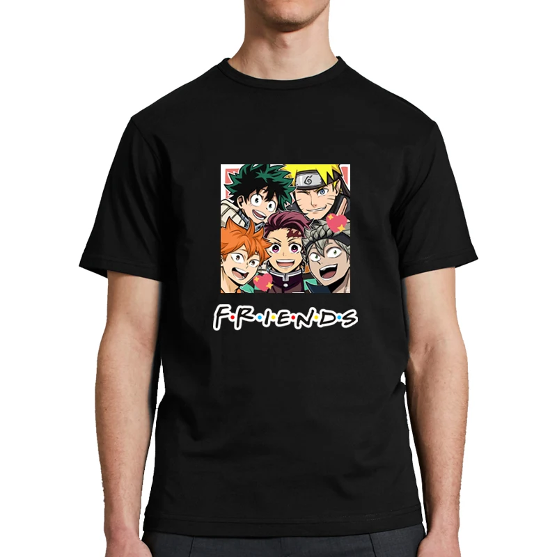Anime Moj Junak Univerzami Tomura Shigaraki Natisnjeni Prijatelji Smešno Dihanje Tee Vrhovi za Študentske Teens Black Svoboden T-Shirt