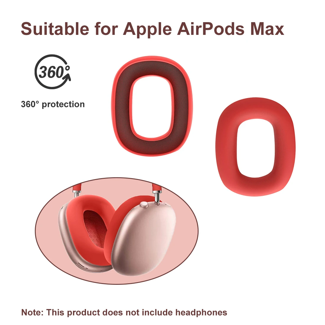 Prenosni Silikonski Slušalke Zaščitna Torbica Za AirPods Max Slušalke Earmuff Kritje Rokav Slušalke Pribor Pokrov Za Slušalke