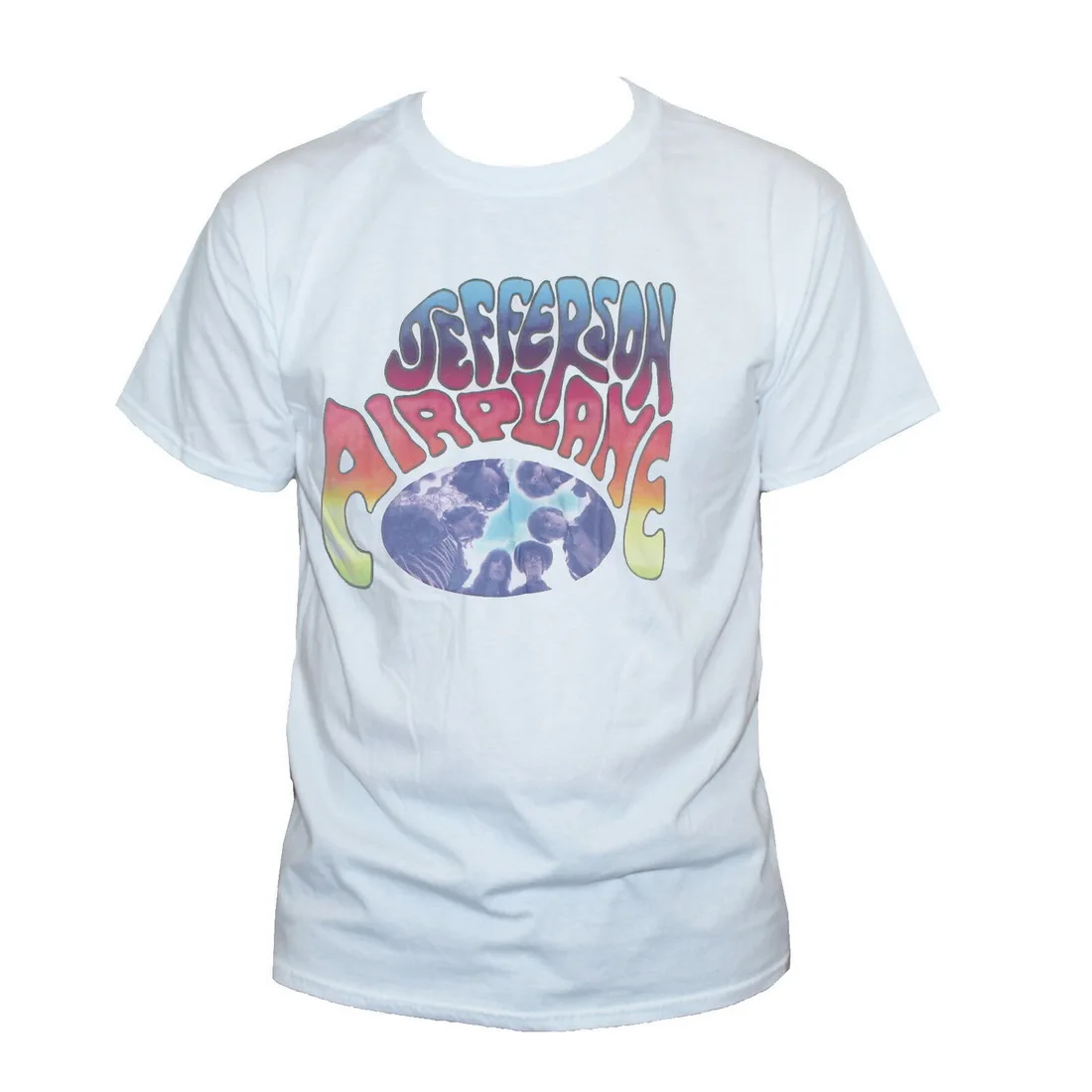 Jefferson Airplane Vrhovi Tee T Shirt Psihedelični Acid Rock Band Grafični Tee Unisex Tshirt Vrhovi Kratek sleeved Majica s kratkimi rokavi