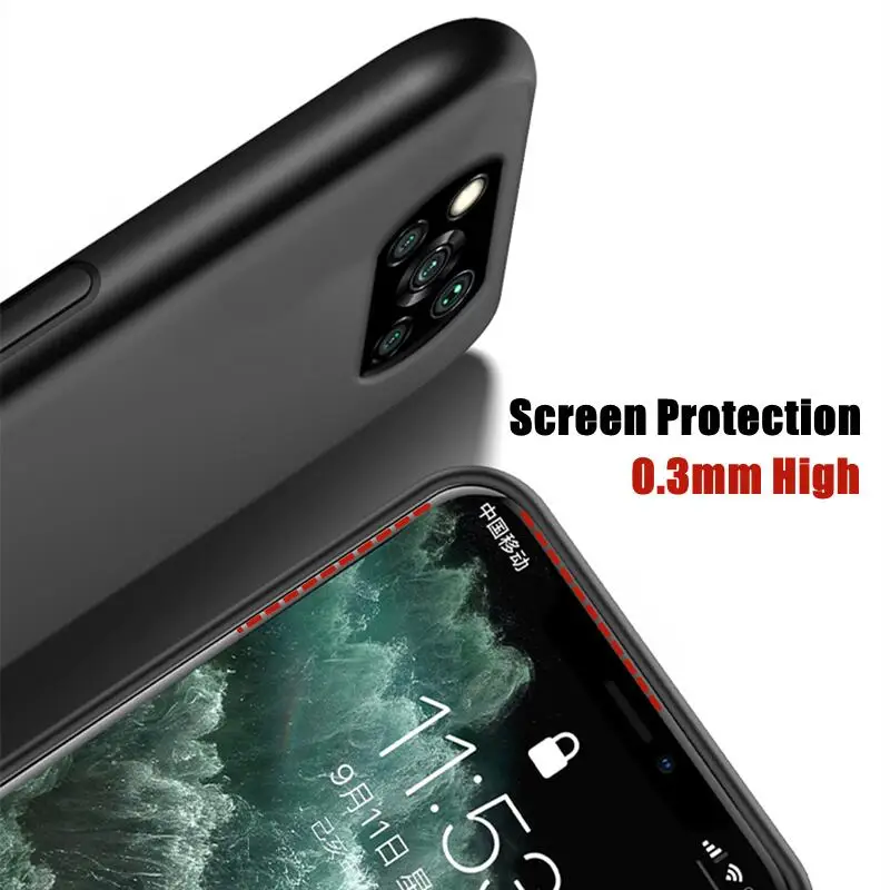 Objektiv Varstvo Primeru Funda Za Xiaomi Poco X3 M3 Pro NFC F3 GT X2 F2 M2 Pro Shockproof Mat Kože Silikon Usnje Primeru Zajema