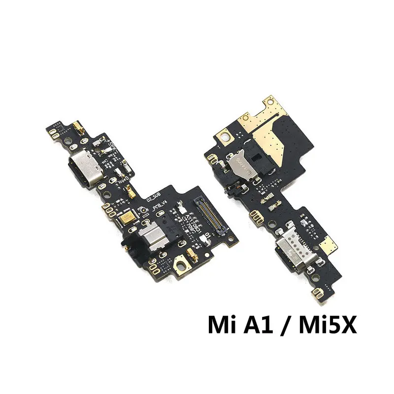 Nova Vrata USB Polnjenje Dock Polnilnik plošče in Mikrofon Popravila Za Xiaomi Mi A1 A2 A2Lite A3 Mi6 Telefon