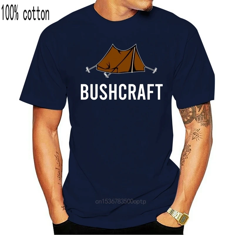 Ustvarite Oblikovanje Tshirt Bombaž Smešno Novost Bushcraft Divjino Narave Preživetje Tshirts Kratek Rokav Hiphop