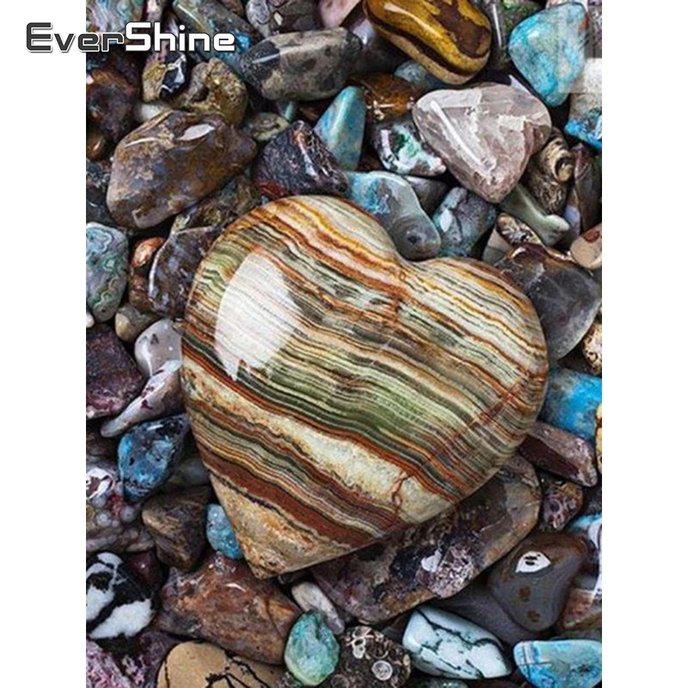 Evershine 5D DIY Diamond Vezenje Pokrajino Kamen Diamond Slikarstvo Navzkrižno Šiv Celoten Zaslon Mozaik Landcape Okrasnih Darilo
