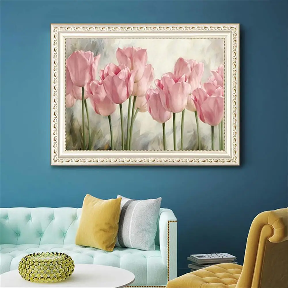 CELOTEN Mozaik Vzorec 5D DIY Diamond Slikarstvo Tulipanov Barve art Vezenje doma dekoracijo Cvet diamond slikarstvo navzkrižno šiv