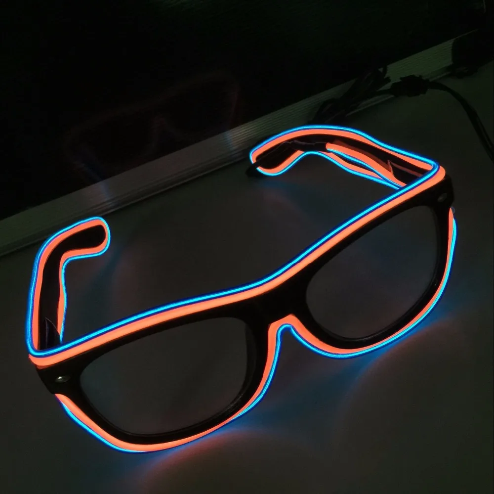 Nova LED Svetila Sunglass Očala Moda Neon Light Up Sijaj Rave Kostum Stranka, Svetla, sončna Očala Velikonočni Stranka Dobave
