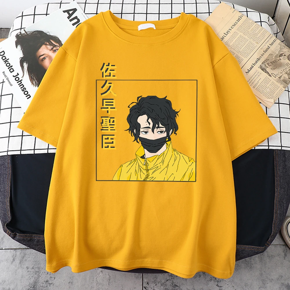 Haikyuu Kiyoomi Sakusa Sks Tiskanja Moških Tshirts Slog Visoke Kakovosti T-Shirt Moda Dihanje Tshirt Preprostost Mehko Človek Oblačila