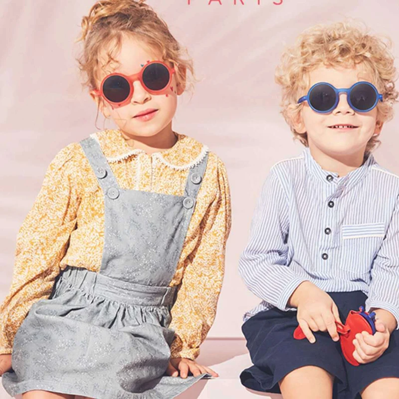 Iboode Moda Fant, Dekle, Otroci sončna Očala Srčkano Sladkarije Barve, Okrogle Očala za Sonce Otroci Classic Vintage sončna Očala UV400 Zaščito