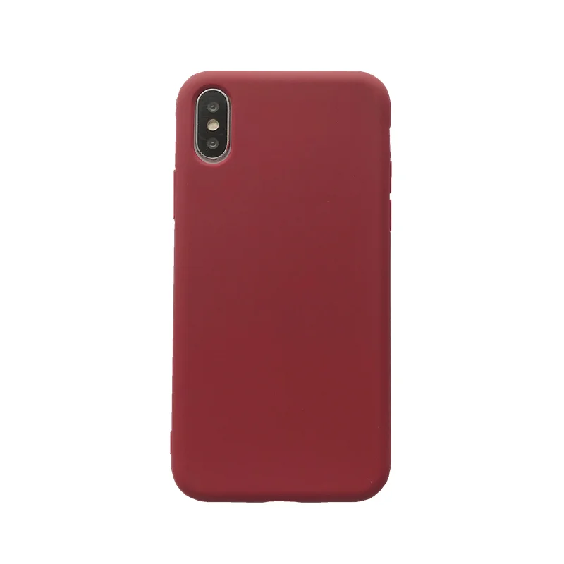 Silikonsko Ohišje Barva Srčkan Navaden Sladkarije mobilni Telefon, Ohišje Za iPhone 8 7 6 6s Plus 10 X XR XS MAX Nazaj Zaščito Mehko TPU Funda