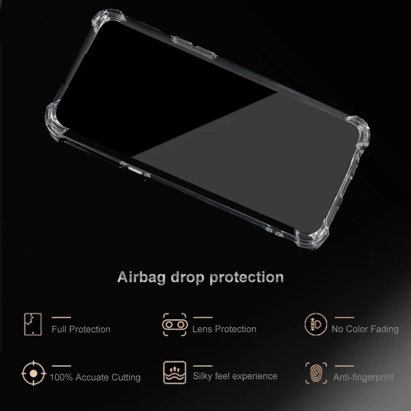 Za Samsung Galaxy M51 Shockproof HD Jasno, Pregledno Silikon TPU Mehko Telefon Nazaj Primeru Zajema Coque Funda