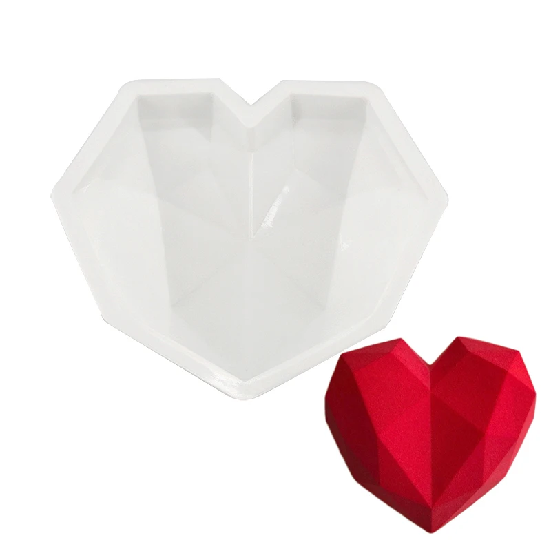Silikonsko Plesni Torta dekoraterstvo Peko Orodij Za 3D Plesni Diamond Srce Plesni Čokolado Goba Pecivo Mousse Sladica