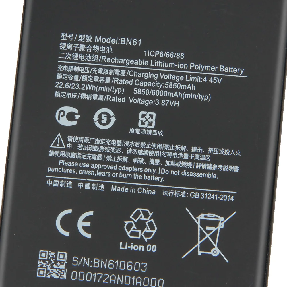 BN61 Xiao Mi Telefon Baterija Prvotnih tovarniških Za Pocophone X3 Poco X3 6000mAh BN61 Zamenjava Baterije + Orodje