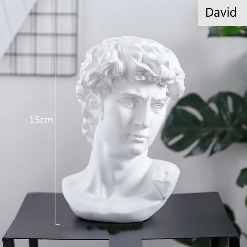 David Kip Glave Portreti Mini Sadra Michelangelo Doma Dekoracijo Smolo Umetnostne Obrti Skica Praksi Soba Dekor kiparstvo