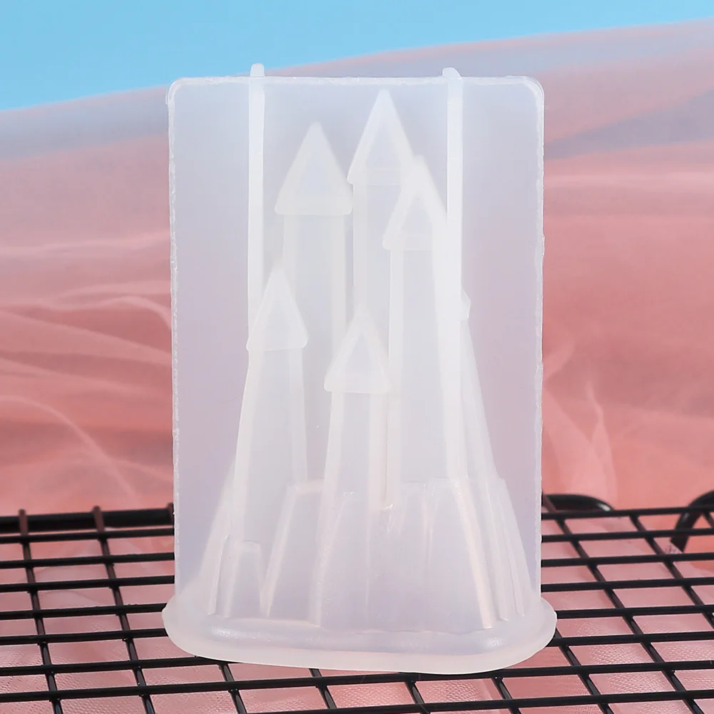 DIY Kristalno Epoksi 3D Grad Silikonsko Plesni Visoko Ogledala Grad Ročno izdelani Okraski, ki Silikonsko Plesni Torto Plesni Peko Dodatki