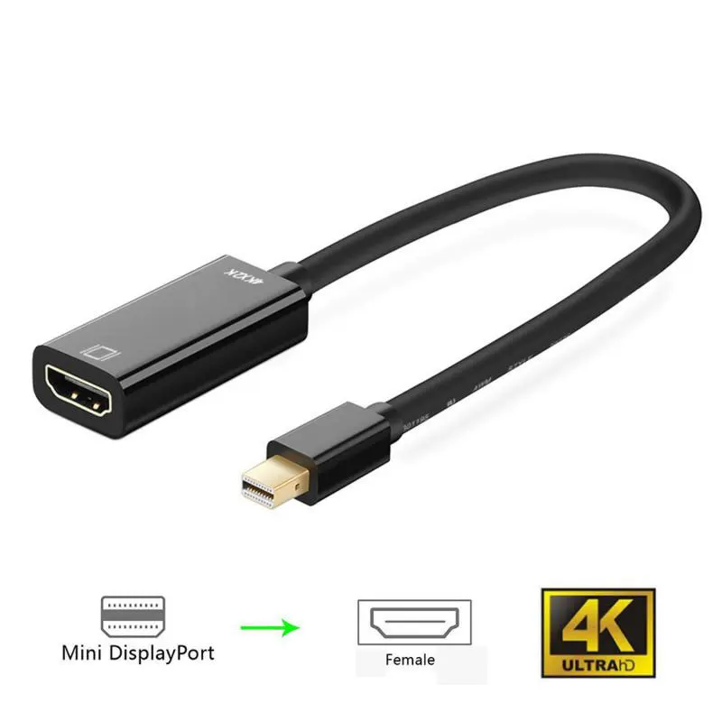 MINI DP Za HDMI je združljiv 4K*2K HD Video Kabel Mini DP Za HDTV Adapter 3840x2160 Ločljivosti Za Mac Pro, MacBook Air 3D Adapter