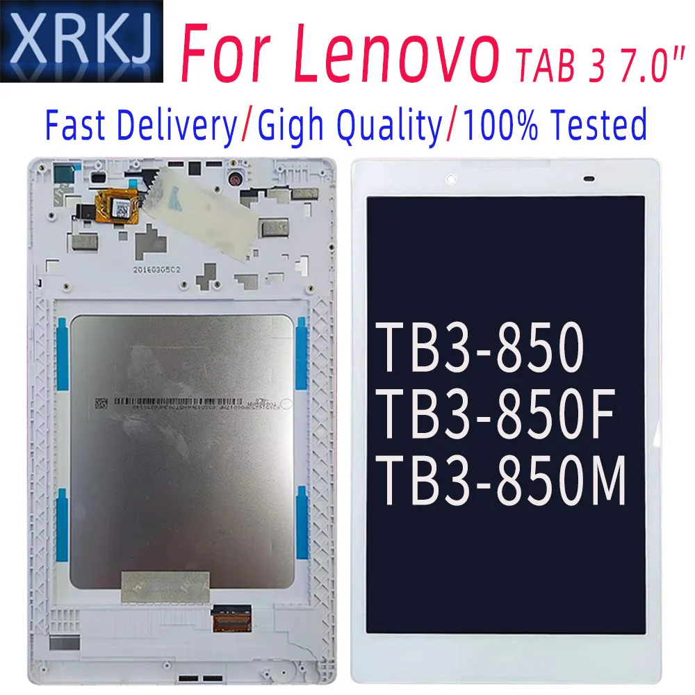 Za Lenovo Zavihek 3 TAB3 8.0 Tb3-850 TB3-850M TB3-850F ZA17 LCD-Zaslon, Zaslon na Dotik, Računalnike Stekla, Montaža + Okvir