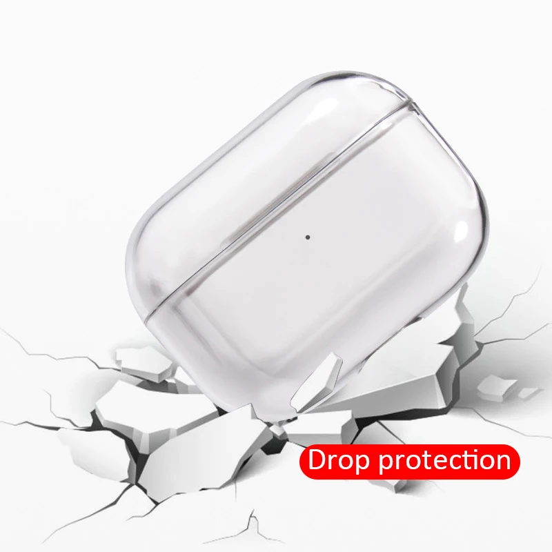 Kristalno Srčkan Slušalke Primeru Za Apple AirPods Pro Primeru Silikonski Prozorni Zaščitni Pokrov Za Airpods Pribor Za Polnjenje Box