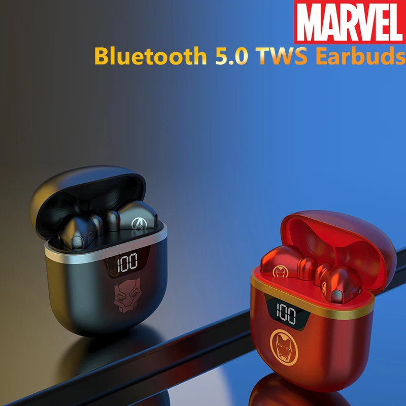 Marvel Resnično Pooblaščeni Android Slušalke TWS Bluetooth 5.0 Slušalke Nepremočljiva Čepkov za Pametni Telefon iPhone OS